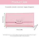 PALAY® Hand Wallet for Women, Girls Stylish Latest PU Long Women Wallet for Ladies, Girls Hand Purse Wallet Card Bag Fashion Wallet Clutch Bag for Women, Long Wallet for Women, Girls Gift - Pink