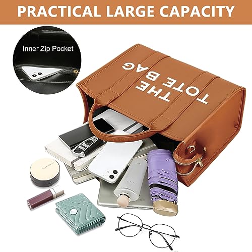 PALAY® PU Tote Bag for Women Cross Body with Detachable Shoulder Belt Fashion Handhold 2 PCS