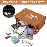 PALAY® PU Tote Bag for Women Cross Body with Detachable Shoulder Belt Fashion Handhold 2 PCS