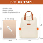 PALAY® Laptop Backpack for Women Fashion Casual Backpack 15.6 inches Laptop Backpack with Handle Double Layer Waterproof Oxford Cloth Travel Backpack Office Laptop Bag, 30x12x41cm