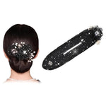 PALAY Hair Bun Maker with Flexible Wire and Soft Foam for Women featuring Floral Pearl Design