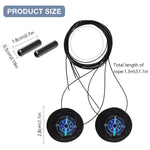 PALAY Elastic No Tie Shoelaces for Kids with 65cm TPU Wire and Swivel Lock | Black Sneakers