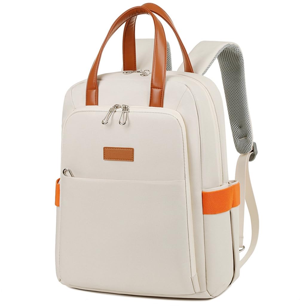 PALAY® Laptop Backpack for Women Fashion Casual Backpack 15.6 inches Laptop Backpack with Handle Double Layer Waterproof Oxford Cloth Travel Backpack Office Laptop Bag, 30x12x41cm