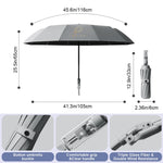 PALAY Umbrella for Sun and Rain Protection with 23 in Canopy and Automatic Open Close | Grey