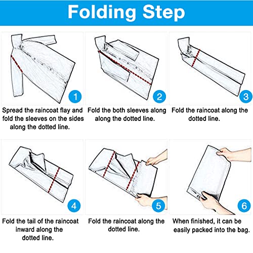 PALAY® 4PCS Rain Coat for Men Waterproof Hooded Poncho Jacket Women EVA Reusable Packable Outdoor Rainy Day Free Size Black