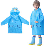 PALAY Raincoat for Kids with Hood and Pockets featuring Polyester Waterproof Design | Cute Bright Colors for 3–7 Years Boys and Girls
