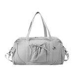 PALAY Traveling Bag for Women with Adjustable Shoulder Strap and 45 x 17 x 26 cm Capacity | Grey Oxford Gym Tote for Fitness and Travel
