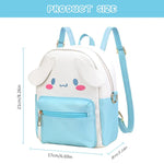 PALAY® Cute Backpack for Girls Kawaii Girls Backpack Small PU Backpack Cute Sanrio Cinnamoroll Crossbody Bag with Handle Birthday Gift Christmas Gift for Girls, 23x24x12cm