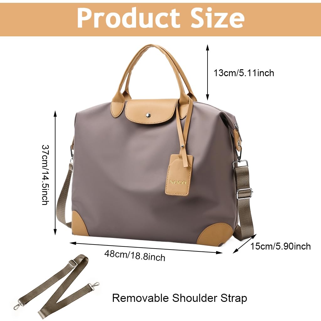 PALAY® Women Duffel Bag WaterproofTravel Bag Oxford Clothes Handbag with Shoulder Strap Fashion Women Duffel Bag Tote Bag Fitness Bag, 41x16x33cm