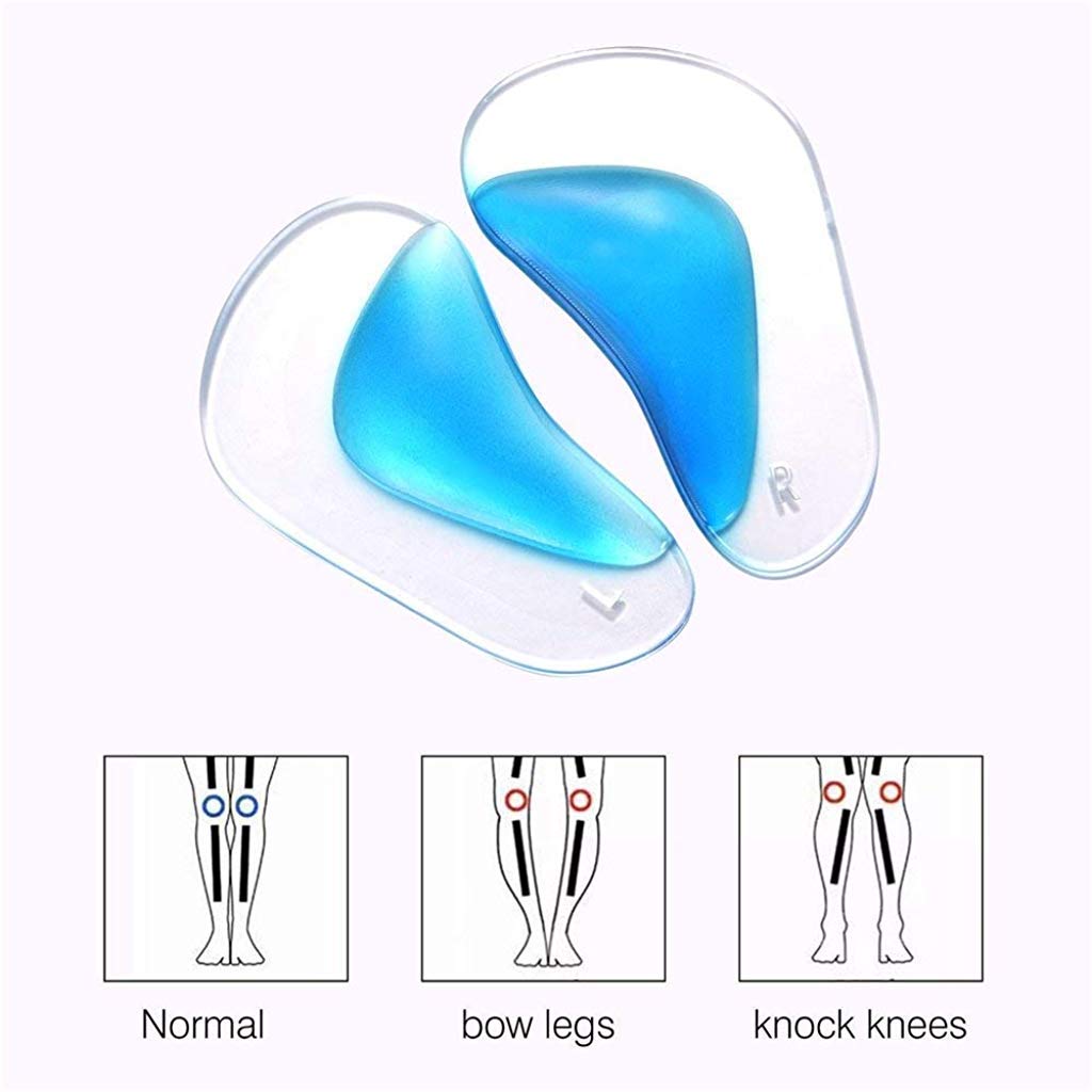 PALAY® 2 Pairs Arch Support Insoles Fits for Flat Feet Plantar Fasciitis Orthotic Pads Women Men Gel High Cushion Insert One Size Fits All 3PCS