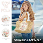 PALAY® Sun Hat for Women, Wide Brim Floral Print Beach Hat for Women with Chin Strap, Large Bow Packable Sun Protection Hats (Lightweight & Breathable) Red