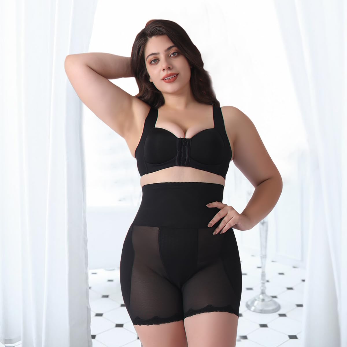 PALAY Hip Pads for Women featuring Two Hip Insert Pads and 49cm Underwear Length | Dacron Shapewear for Hourglass Silhouette