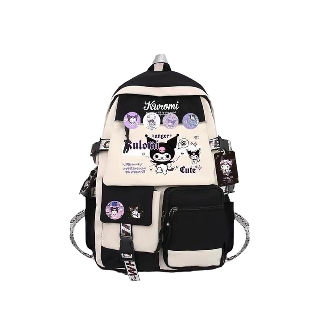 PALAY Kuromi Backpack for School Girls featuring 45x30x15cm multi layer design | Oxford cloth travel bag