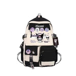 PALAY Kuromi Backpack for School Girls featuring 45x30x15cm multi layer design | Oxford cloth travel bag