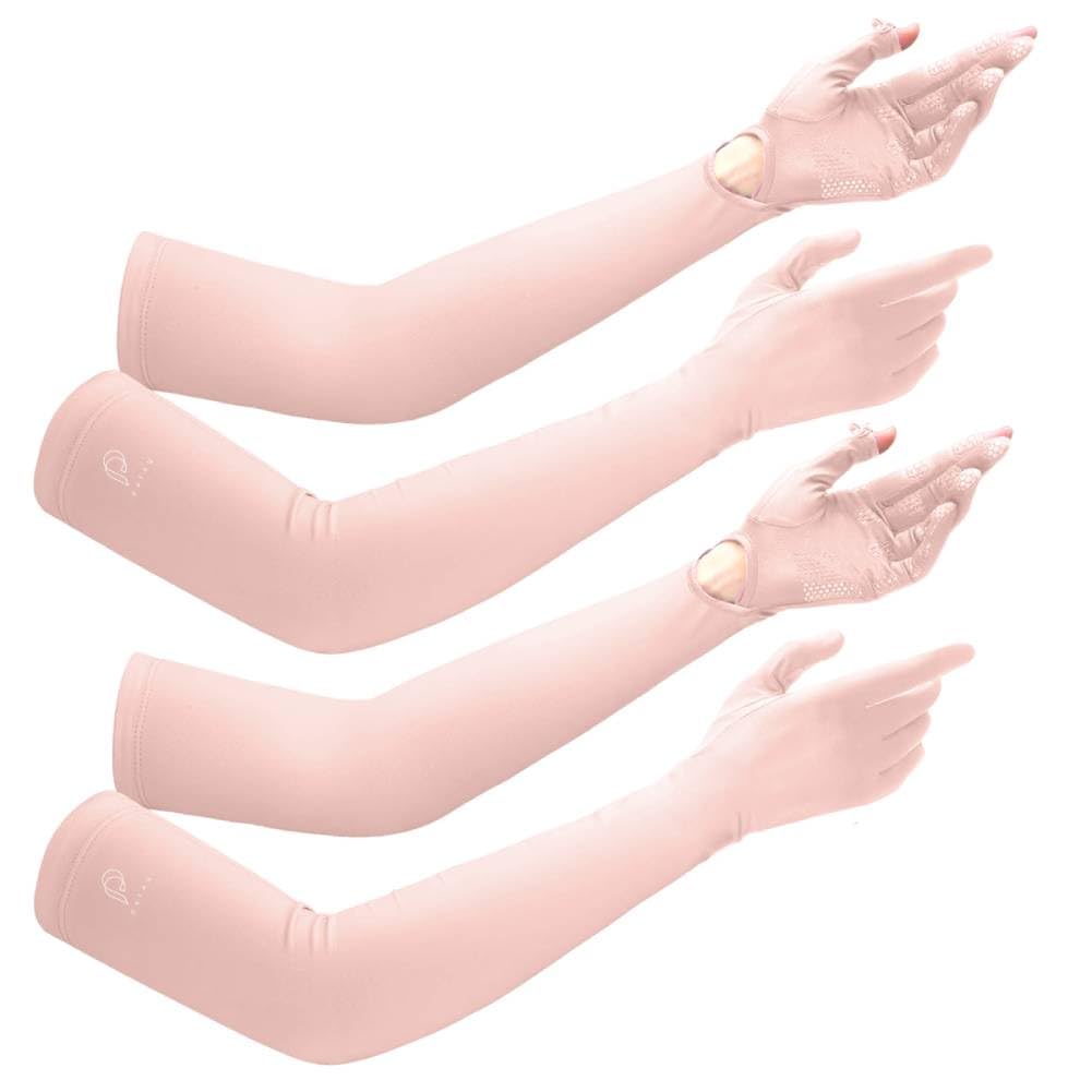 PALAY Hand Gloves for Sun Protection with UPF 50+ and Non Slip Palm | 22.2 in Arm Sleeves