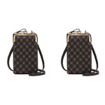 PALAY Crossbody Phone Bag for Women with Zipper Pocket Purse 7x4.3x2.5 in | Brown 2PCS