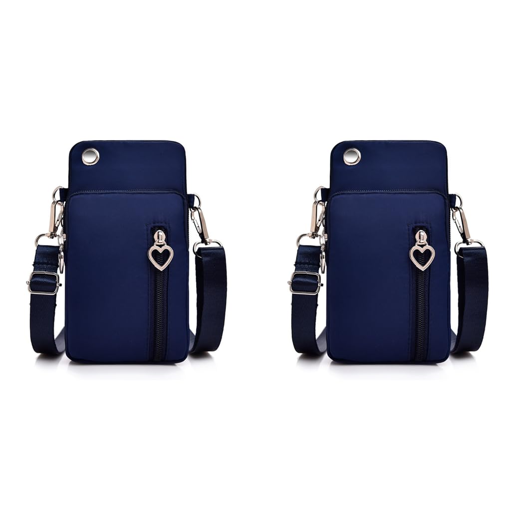 PALAY Small Crossbody Wallet Phone Bag for Women with Credit Card Slots and Waterproof Oxford Cloth | 2PCS Set