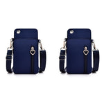 PALAY Small Crossbody Wallet Phone Bag for Women with Credit Card Slots and Waterproof Oxford Cloth | 2PCS Set