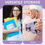PALAY® 2Pcs Sanitary Pads Travel Bag Menstruation Kawaii Sanrio Cartoon Sanitary Zipper Pouches 8-10 Capacity Storage Bag Cute Print Sanitary Pads Bag Coin Bags Accessories Bags