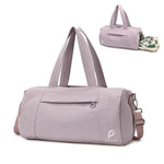 PALAY Gym Bag for Women with Shoe Compartment and Wet Dry Section | Waterproof Nylon Duffle