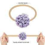 PALAY Baby Hair Band Set for Girls with Handmade Floral Design | 20PCS Soft Elastic Headbands