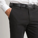 PALAY Leather Belt for Men 130cm with Automatic Slide Lock Buckle | Black PU for Casual and Formal
