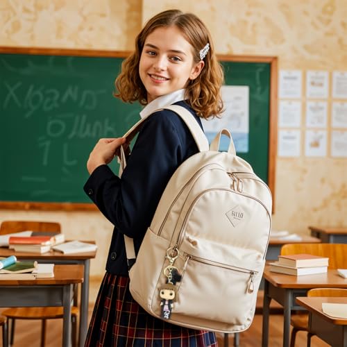 PALAY® 4PCS Couple Keyrings Harry Hermione Cartoon Figure Charm Metal Keychain with Silicone Hand Strap Backpack Handbag Best Friends Gift for Girls Boys