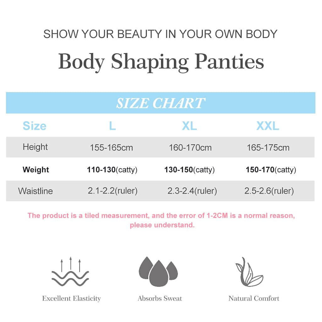 PALAY Women's Shapewear Underwear for Tummy Control featuring 3 Row Buckle & Neoprene Fabric