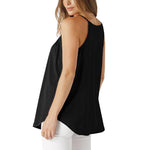 PALAY Womens Halter Top for Summer with Pleated Loose Fit 69cm Length and 94cm Bust | Cotton Polyester Flowy Cami