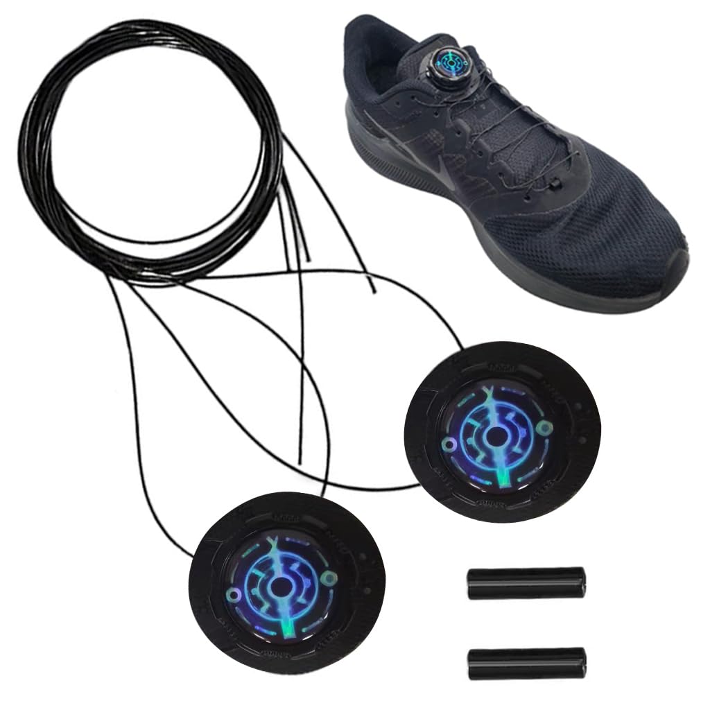 PALAY Elastic No Tie Shoelaces for Kids with 65cm TPU Wire and Swivel Lock | Black Sneakers