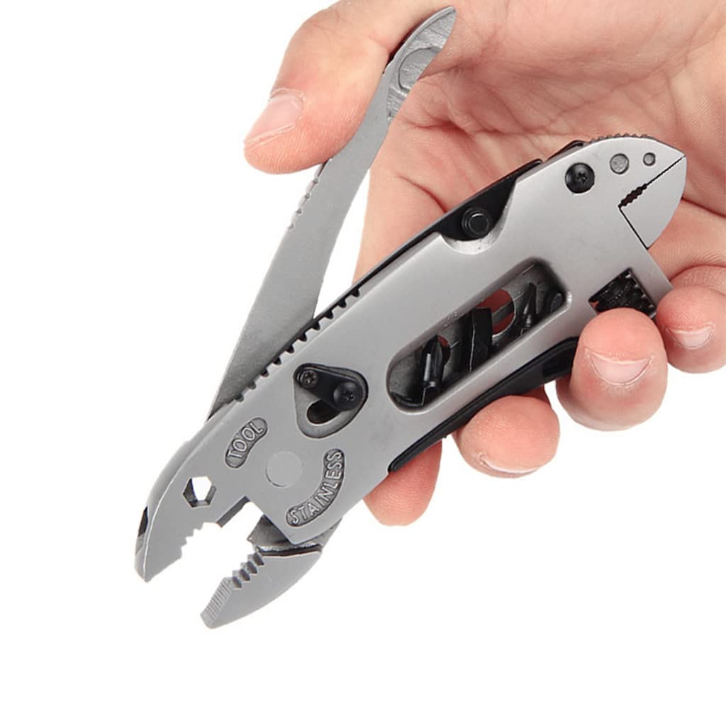 PALAY® Pocket Pliers & Wrench Screwdriver Set for Household Patio Outdoor Daily Use, Multitool with Safety Lock and Clip -4 in 1