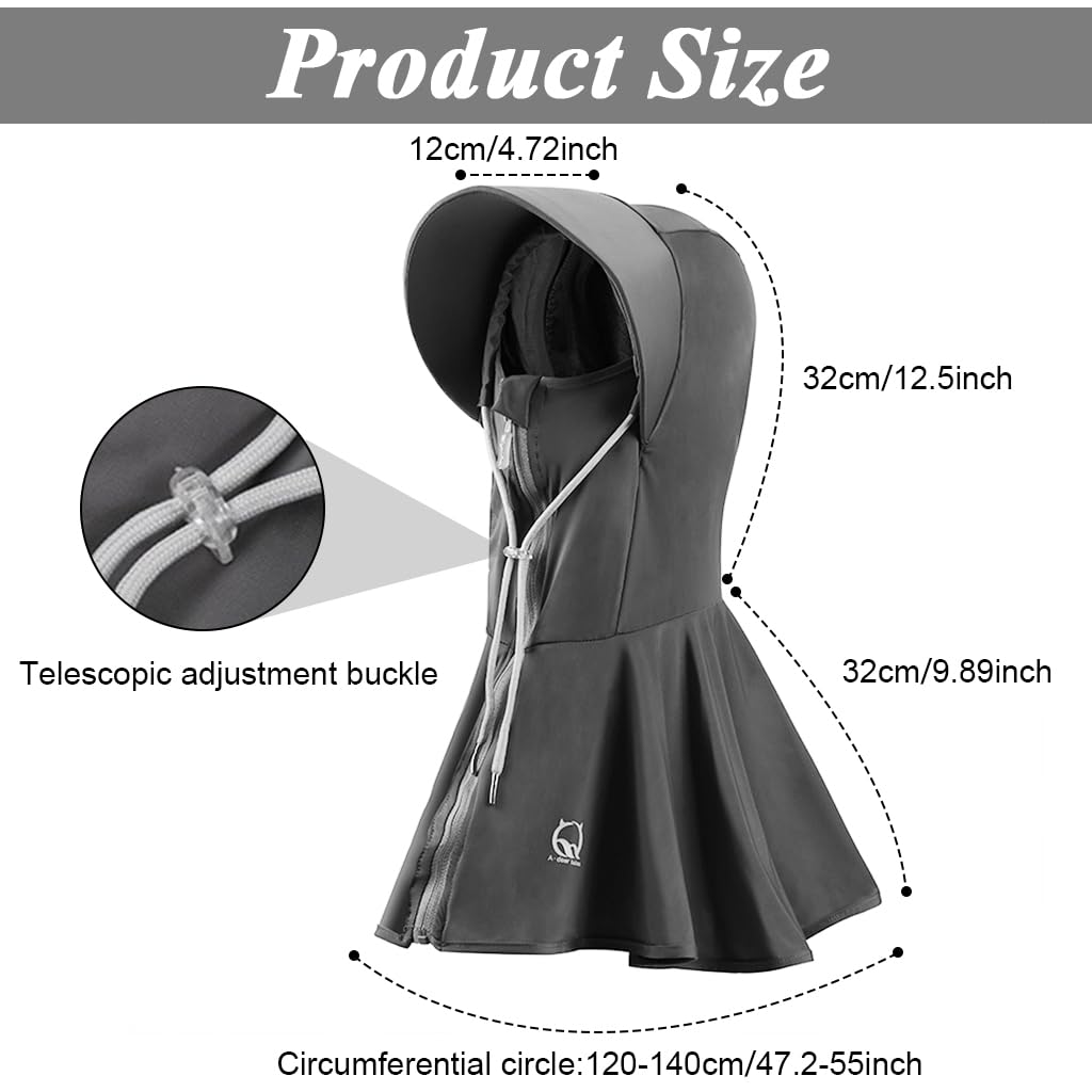 PALAY Hat for Women with UPF 50 Sun Protection featuring Zip Up Face Cover and Wide Brim | Breathable Adjustable Cap for Outdoor Travel