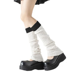PALAY Leg Warmers for Women featuring Ribbed Knit Two Tone Design 42–44cm Length | Soft Polyester Comfort