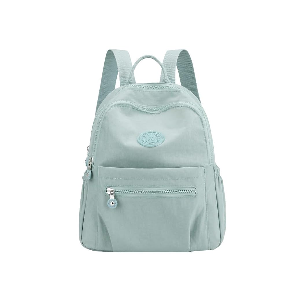 PALAY® Casual Backpack for Girls Compact Hiking Backpack Oxford Cloth Lightweight Double Layer Fashion Pure Color Backpack Travel Backpack with Trolley Luggage Handle Sleeve