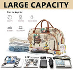 PALAY® Duffle Bags Travel Bags for Women PU Waterproof Large Travel Duffel Bag Carry on Shoulder Bag with Shoulder Strap for Trip X2