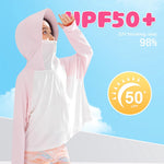 PALAY Kids Sunscreen Jacket for Outdoor Play with Wide Brim Hat and Face Mask | UPF 50+