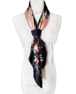 PALAY Satin Square Silk Like Hair Scarf for Women 35 x 35 in | Soft Polyester Wrap