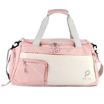 PALAY® Gym Bag Fashion Fitness Bag with Shoe Compartment Lightweight Duffle Bag Shoulder Bag Travel Bag Multifunctional Travel Bag Waterproof Day Pack Shoulder Bag Yoga Bag, Pink