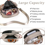 PALAY® Fashion Women Crossbody Bag Casual Nylon Daily Shoulder Double Layer Waterproof Messenger Versatile for Commuting Travel 3 PCS