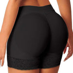 PALAY Padded Underwear for Women with 3D Butt Lifter and High Waist Design | Seamless Lace Boyshorts Shapewear for 34–36 in Waist