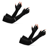 PALAY Hand Gloves for Sun Protection featuring Non Slip Palm and Ice Silk Cooling Sleeves