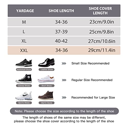 PALAY® Silicone Shoe Covers for Kids Men Women with Double-Breasted Anti-Slip Waterproof TPE Sole Wear-resistant Reusable for Rainy Season Size 8-10 3 PCS