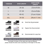 PALAY® Silicone Shoe Covers for Kids Men Women with Double-Breasted Anti-Slip Waterproof TPE Sole Wear-resistant Reusable for Rainy Season Size 8-10 3 PCS