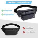 PALAY® Waist Bag for Men Women with Adjustable Strap, Waterproof Chest Bag Large Fanny Pack Bum Bag for Hiking Travel Camping Running Sports Outdoors
