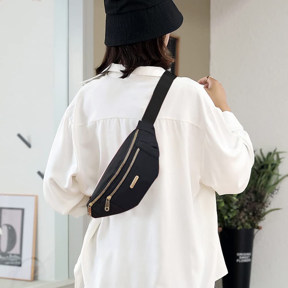 PALAY Waist Bags for Women with Adjustable Strap and Waterproof Oxford Cloth | 2PCS Lightweight Bumbag
