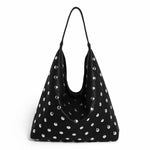 PALAY® Hobo Bag Soft Large Capacity Studded Shoulder Tote Handbag Slouchy Purse for Everyday Use