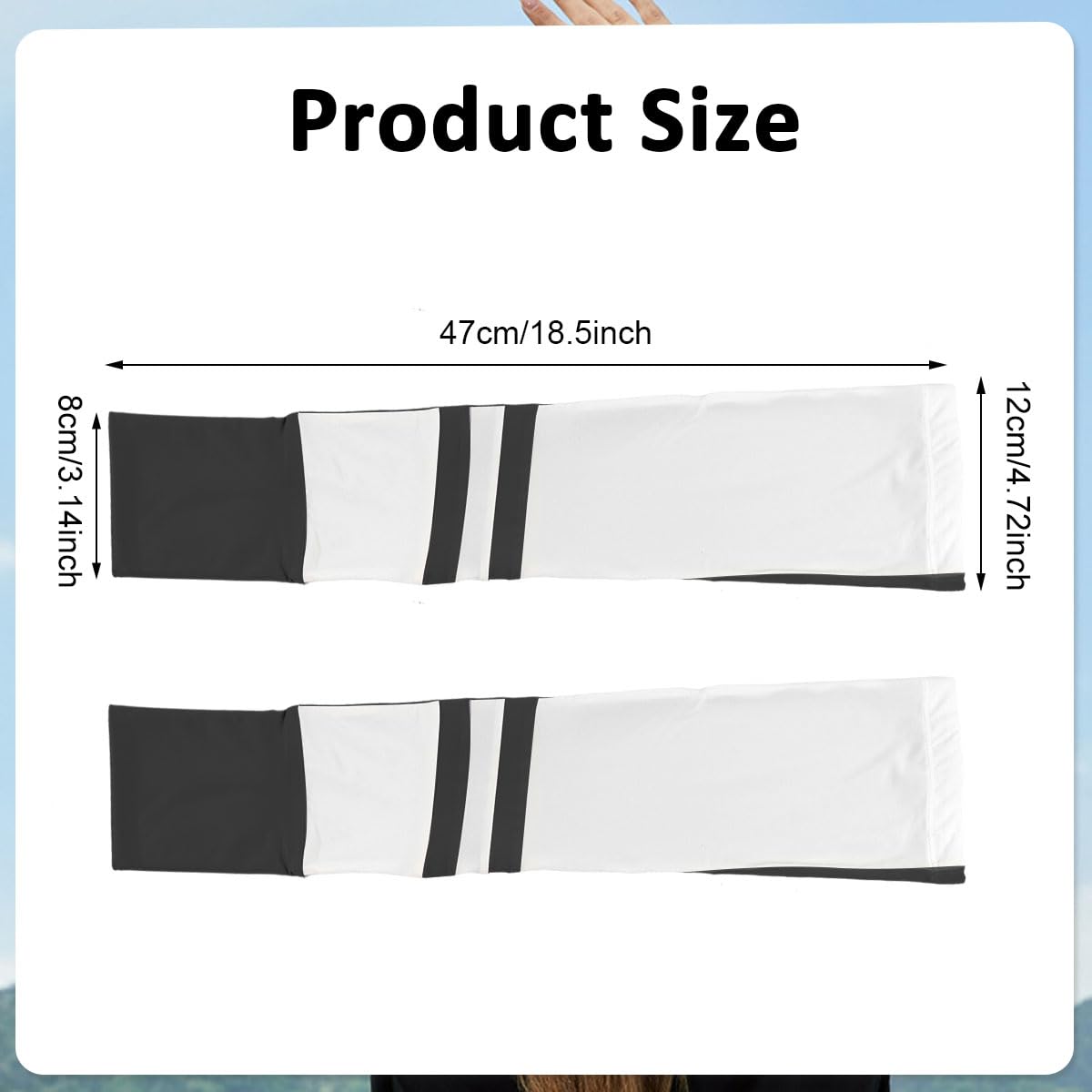 PALAY Arm Sleeve for Women Driving with Ice Silk Cool Touch and Thumb Hole | UV Protection