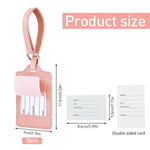 PALAY® 3 Pack Luggage Tags, PU Leather Luggage Tags Privacy Protection Travel Bag Labels for Suitcase Tags for Women Men Teens Travel