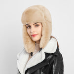 PALAY® Winter Warm Hat Trapper Hat Fleece Warm Hat Motorcycling Hat Unisex Windproof Winter Cap for Men and Women Fashion Plush Trapper Hat Christmas Gift