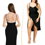 PALAY Beach Wear Dress for Women with Backless Design and Quick Dry Fabric | 2 PCS Black Set